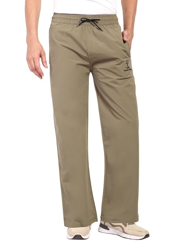 Rebelean Men's Lightweight Terminal Fabric Wide Leg Track Pants - Image 5