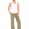 Rebelean Men's Lightweight Terminal Fabric Wide Leg Track Pants