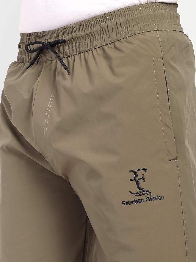 Rebelean Men's Lightweight Terminal Fabric Wide Leg Track Pants - Image 7