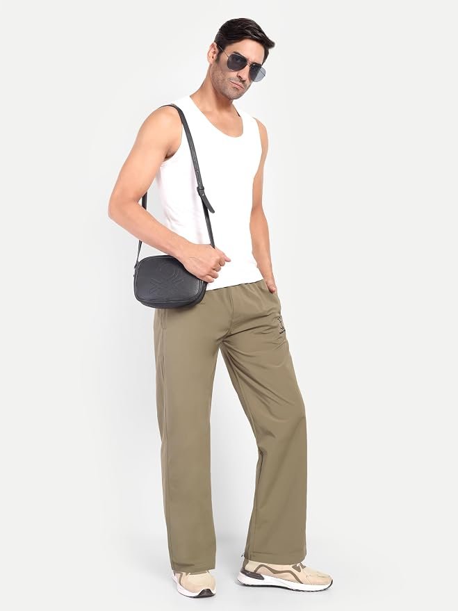Rebelean Men's Lightweight Terminal Fabric Wide Leg Track Pants - Image 2