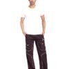 Rebelean Cargo Pants for Men | Cotton Twill Relaxed Fit Multi Pocket Utility Trousers