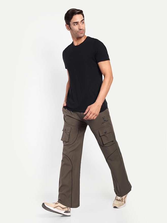 Rebelean Cargo Pants for Men | Cotton Twill Relaxed Fit Multi Pocket Utility Trousers - Image 10
